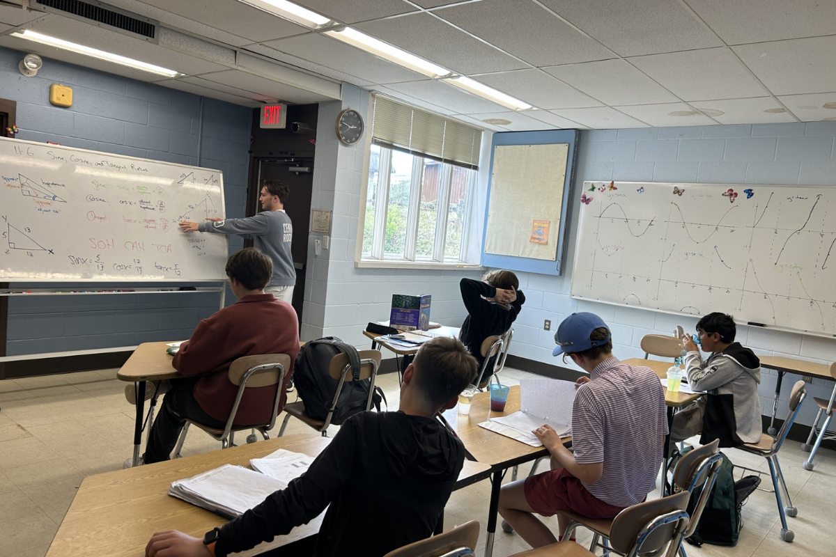 TMA Student Dean Raptis Leads Pre-Algebra Lesson